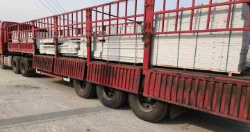 常州 白麻荔枝面外墙干挂，工厂装车日常