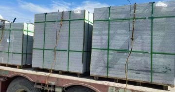 常州 芝麻白花岗岩地铺石装车日常