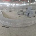 常州 芝麻白异形坐凳，自然面光面弧形加工