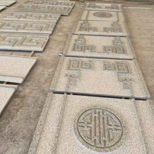 常州 白麻花岗岩外墙立面雕刻板