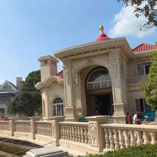 常州 黄金麻花岗岩欧式别墅