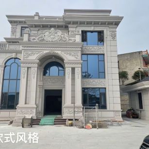 常州 白麻花岗岩别墅外墙干挂