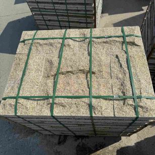 常州 黄金麻花岗岩石材自然面蘑菇石成品
