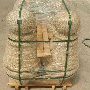 常州 黄金麻异形定制雕花——棒棒糖挡车柱