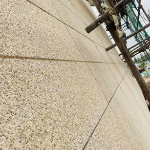 常州 黄金麻花岗岩荔枝面外墙干挂石材效果示例