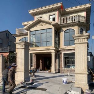 常州 黄金麻花岗岩荔枝面别墅外墙干挂私家专属