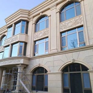 常州 黄金麻花岗岩别墅外墙干挂