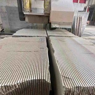 常州 车间生产日常，黄金麻白麻花岗岩