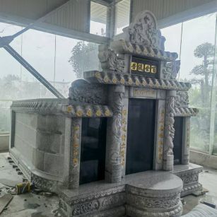 常州 芝麻白墓碑效果展示图