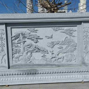 常州 芝麻白大型照壁，屏风，影壁