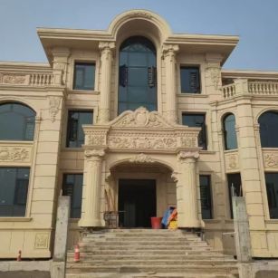 常州 黄金麻花岗岩别墅外墙干挂