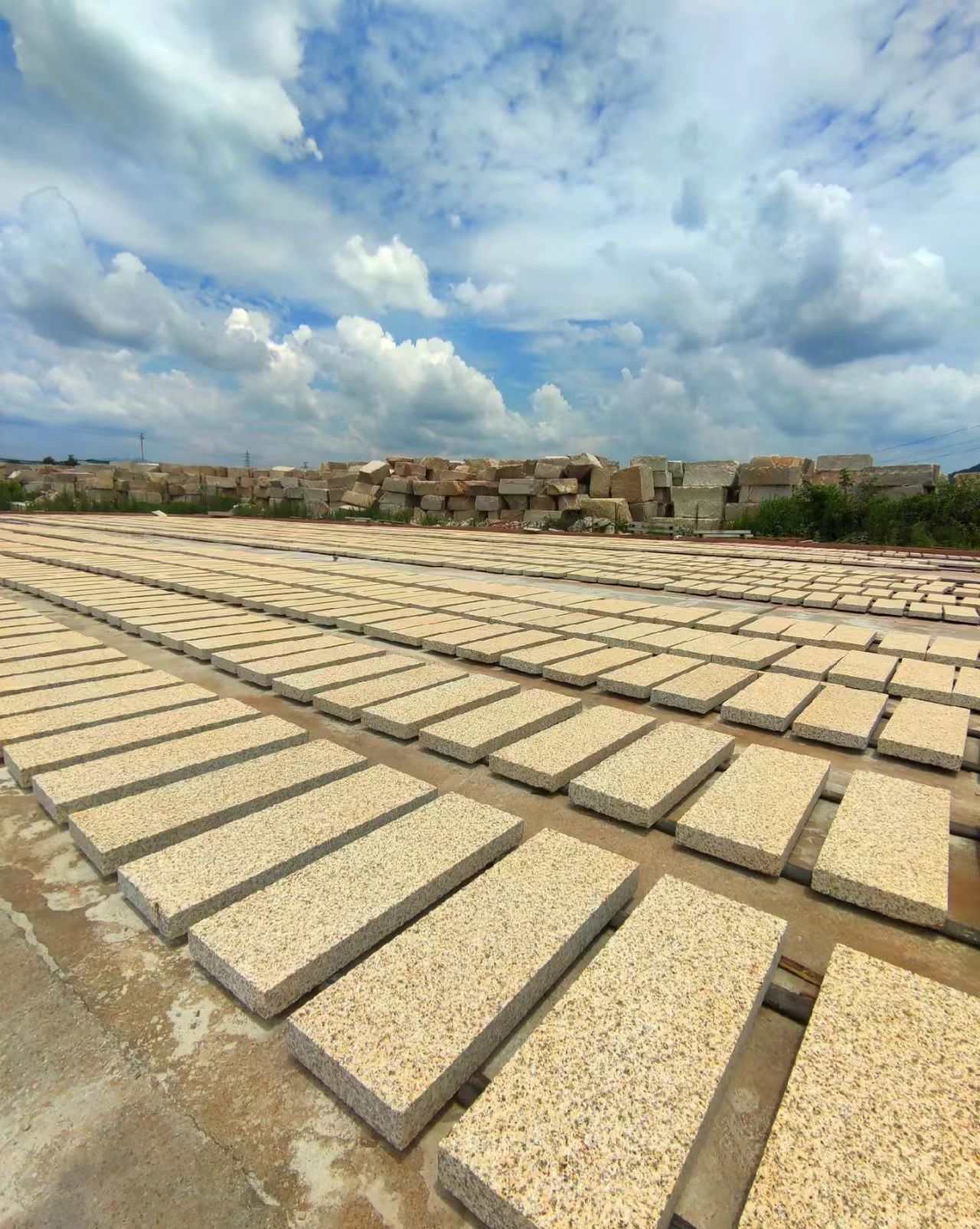 常州 黄金麻花岗岩荔枝面地铺石防护中