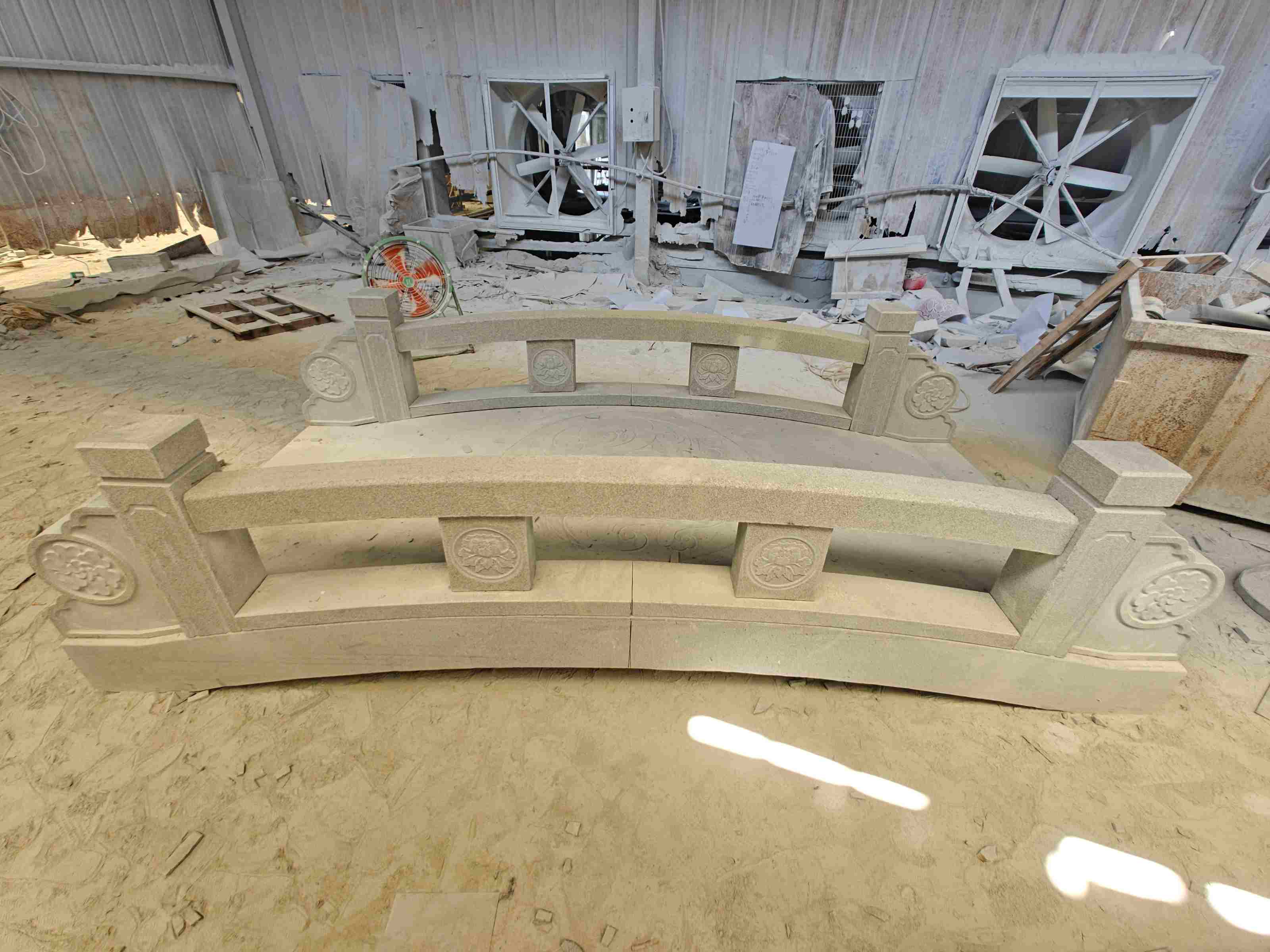 常州 芝麻灰花岗岩异形加工-拱桥，石桥