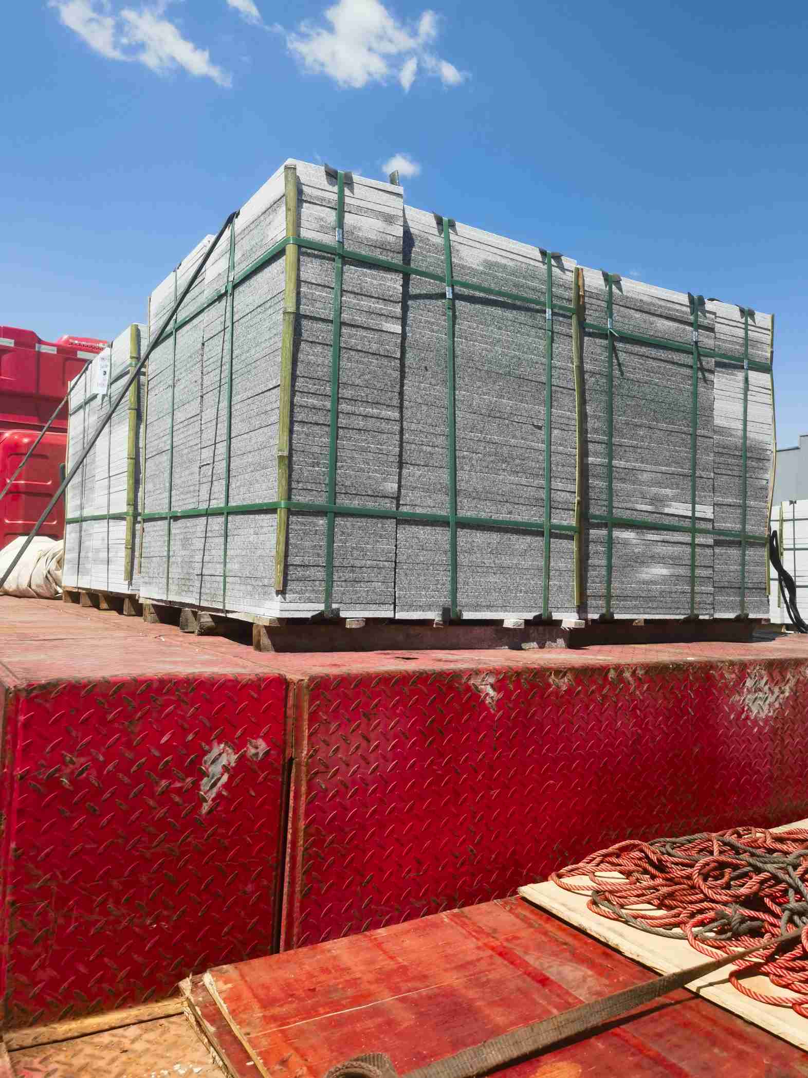 常州 芝麻白火烧规格板地铺石300*600/600*600