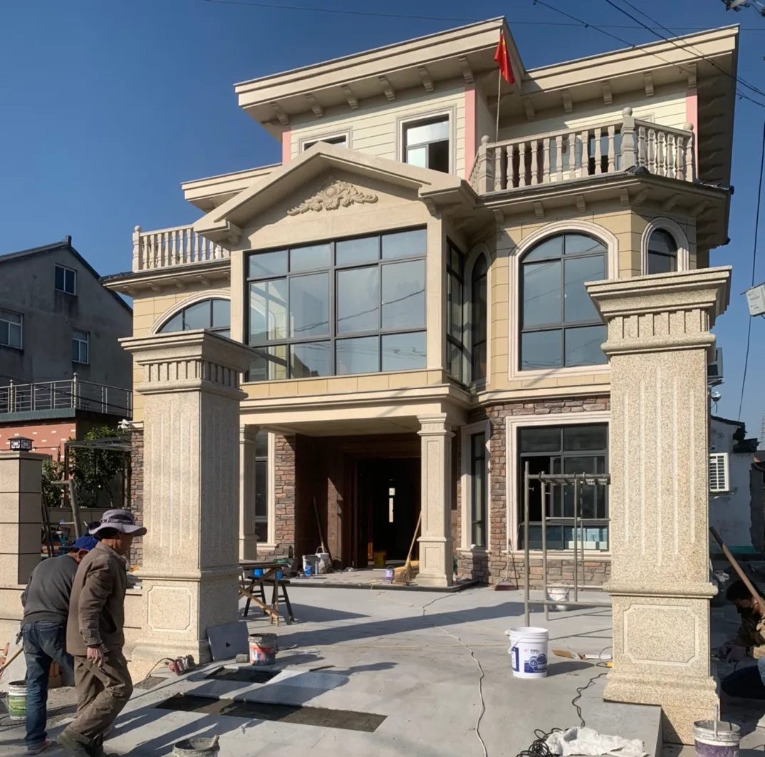 常州 黄金麻花岗岩荔枝面别墅外墙干挂私家专属